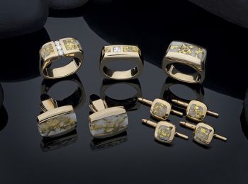 Steve Schmier's Jewelry, California Gold Bearing Quartz